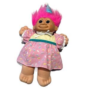 RUSS Troll Doll Kidz Happy Birthday Pink Hair